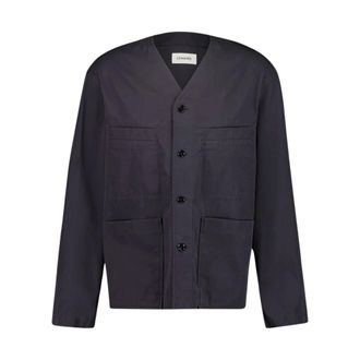 Christophe Lemaire Charcoal Cotton Twill Overshirt