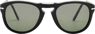 Persol Polarized Green Pilot Folding Unisex Sunglasses PO0714 95/58 54