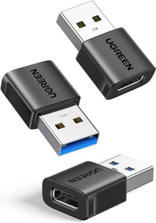 OEM Adaptador Usb A Usb-c 3.2 De 10 Gbps (paquete De 3), Convertidor De Tipo C Hembra A Tipo A Macho, Carga R&aacute;pida, Sincronizaci&oacute;n De Datos, Compatible Co