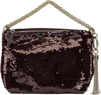 Jimmy Choo London Tassen, Dames, Rood, ONE Size, Pailletten, Callie Clutch