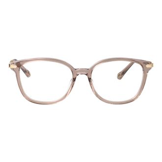 Chlo&eacute; Glasses, female, Brown, Size: 53 MM Rectangular Optical Frame