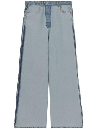 VETEMENTS inside-out wide-leg jeans - Blue