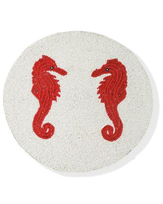 Tiramisu Coral Kiss Beaded Placemat