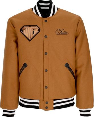 Iuter Varsity Wol College Jack - Heren - Bomber jackets - Bruin - M - Wol - Jassen