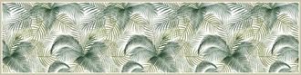 DecoChic Alfombras vin&iacute;licas acuarela tropical verde 48x198 cm
