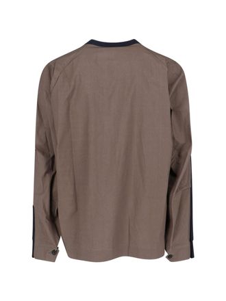 sacai Mens T-Shirts And Polos Blue Cotton