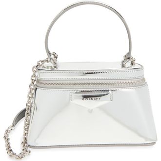 Givenchy Antigona Vanity Leather Handbag in 040-Silvery at Nordstrom