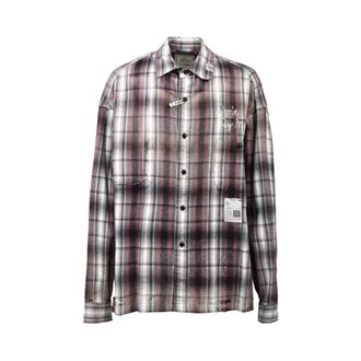 Miharayasuhiro Casual Shirts, male, Black, Size: S J16Sh181 Vintage Like Check Shirt