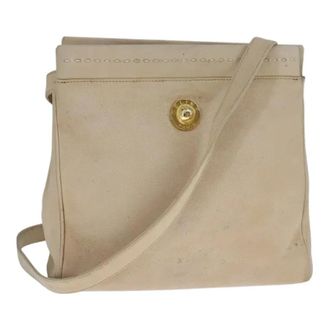 Celine Pre-owned Leather celine-bags - Dames - Pre-owned - Beige - Maat: ONE Size Leer