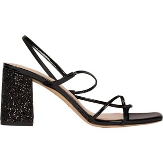 Sandro Glitter heel sandals in Black at Nordstrom, Size 35