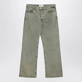 Ami Laurel Green Faded Effect Jeans