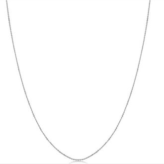 Pompeii3 14k White Gold Diamond-cut Cable Chain (18 inches)