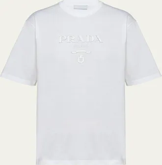 Black Cotton T-shirt | PRADA