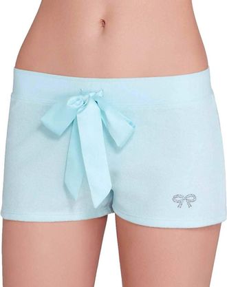 Betsey Johnson Baby Terry Shorts In Betty Blue