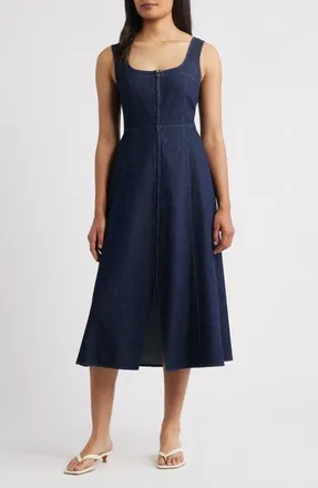 ZOE AND CLAIRE Denim A-Line Dress at Nordstrom, Size X-Small