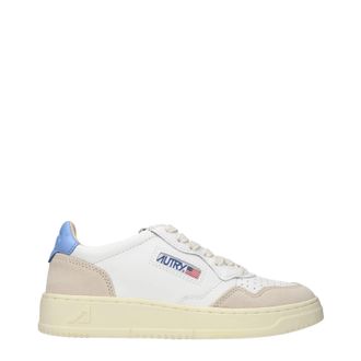 Autry Sneakers Medalist Damen Leder Wei&szlig;/Dunkelblau