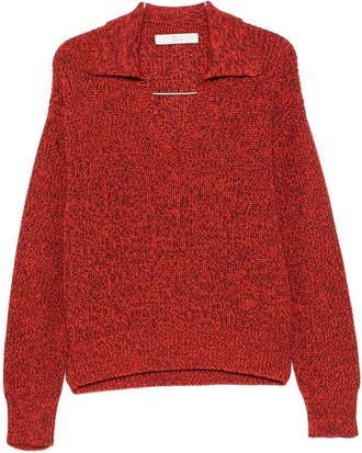 Tela Beni Marl-knit V-neck Sweater