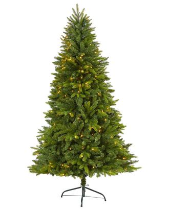 Nearly Natural 6Ft. Sun Valley Fir Artificial Christmas Tree