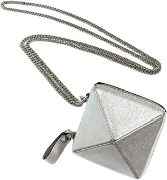 Valentino Pre-owned Mini Bags, female, Gray, Size: ONE SIZE Pre-owned Vintage Pochette