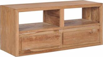 vidaXL Mueble De Tv Madera Maciza De Teca 90x30x40 Cm Vidaxl