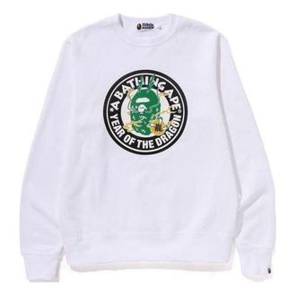 A Bathing Ape Year of the Dragon Crewneck White 1K20-113-004-WHT