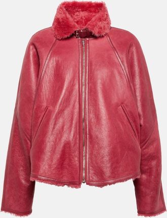Isabel Marant Acassy shearling-trimmed leather jacket