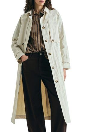 Scalpers Lightweight Multi-Position Trench Coat in Stone at Nordstrom, Size X-Large Eu