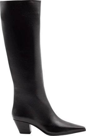 Roberto Festa Milano Fredine Hoge Laars - Dames - Cowboylaarzen - Zwart - 38 EU - Leer - Schoenen