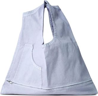 Issey Miyake Borsa a spalla con applicazione - Viola