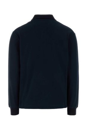 Jil Sander Piquet Cotton Polo Shirt - Navy