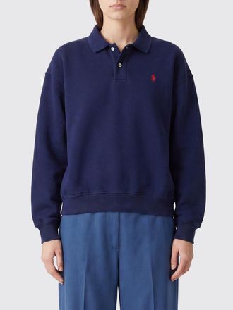 Polo Ralph Lauren Felpa modello polo in misto cotone con logo ricamato
