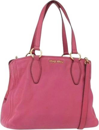 Miu Miu Pre-owned Handbags, female, Pink, Size: ONE SIZE Pre-owned Handbag
