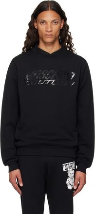 その他 Moschino FW22 Moschino Sweaters Black (1799 6028A1555) MOSCHINO COUTURE Biker Jacket Logo Print Sweater Hoody Black