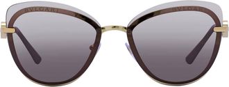 Bulgari Gray Gradient Butterfly Ladies Sunglasses BV6182B 20148G 60
