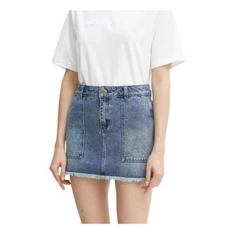 Michael Kors Dames, Rokken, Blauw, Maat: L Denim