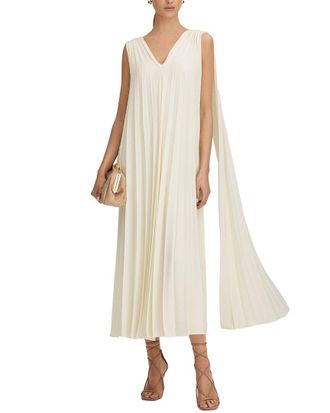 Reiss Loreli Pleated Occasion Gown