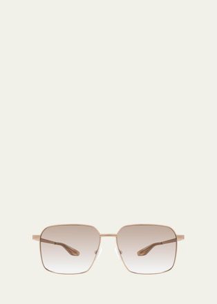 Barton Perreira Hampton 55MM Rectangular Sunglasses