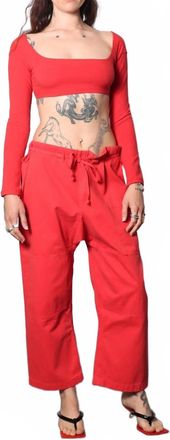 Gil Rodriguez El Tigre Chiquito Crop Top In Tomate