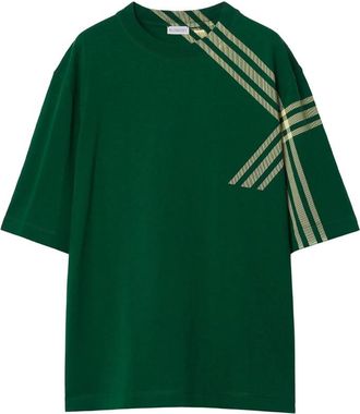 Burberry Check Pattern T-Shirt, Size XX-Small
