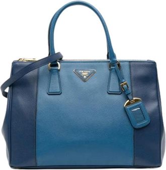 Prada Pre-owned Handbags, female, Blue, Size: ONE SIZE Pre-owned Leather Vintage Handbag