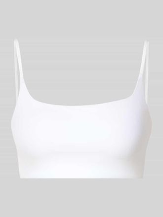 Under Armour Slim Fit Bralette mit Spaghettitr&auml;gern in Weiss, Gr&ouml;&szlig;e XS