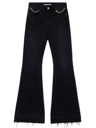Stella McCartney Falabella flared jeans - women - Organic Cotton - 26 - Black