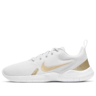 Nike (WMNS) Nike Flex Experience Run 10 White Metallic Gold Star CI9964-010