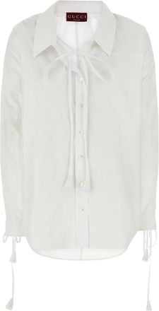 Gucci White Cotton Shirt