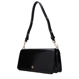 Tory Burch Womens Black Leather Shoulder Bag