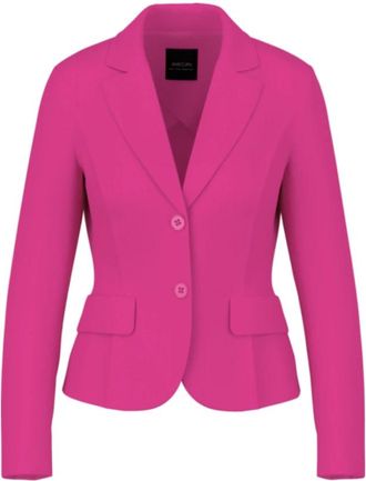 Marc Cain Fitted Blazer - Dames - Blazers - Roze - XL - Katoen - Jassen