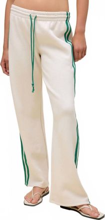 Daydreamer Solid Track Pant In White