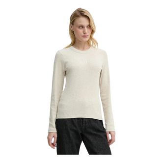 BA&SH Casta Longsleeve Top - Dames - Truien - Beige - Maat: XS Katoen