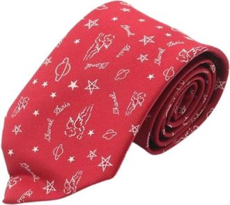 Chanel Pre-owned Accessories, male, Red, Size: ONE SIZE Pre-owned Cravat
