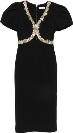 Rebecca Vallance Alexandrite Crystal-embellishment Midi Dress